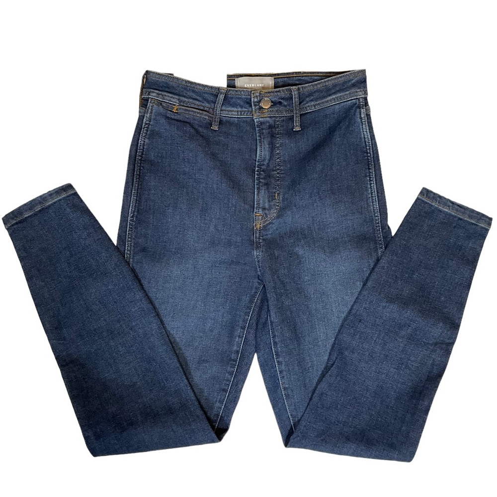 NWT Everlane The Way-High® Clean Front Skinny Jean Vintage Blue Women's … - Picture 6 of 16